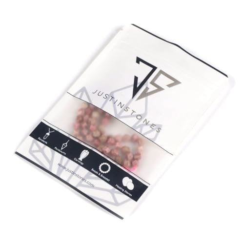 Pink Rhodonite 6mm Gemstone Triangle Faceted Round Loose Beads Strand 15.5" DIY Jewelry Making - color: Pink Rhodonite