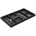 ClosetMaid SuiteSymphony Velvet Jewelry Tray Organizer, Insert for Drawers, For Necklaces, Earrings, Bracelets, Watches, Rings, 21.7 in. W, Plush Black
