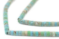The Bead Chest Mixed Afghan Turquoise Beads 3mm Afghanistan Green Heishi Gemstone 15 Inch Strand