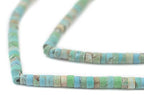 The Bead Chest Mixed Afghan Turquoise Beads 3mm Afghanistan Green Heishi Gemstone 15 Inch Strand