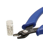 The Beadsmith Crimping Set – Crimping Pliers, 5 Inches Long (127mm) – And 100 Pieces 2x2mm Crimp Tubes – Create Smooth, Rounded Crimps Every Time, No Sharp Edges – Tool for Jewelry Making - style: Crimping Plier w/ 100 Crimp Tubes