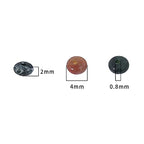 BEADIA Natural Indian Agate Disk Stone Beads 4x2mm 160pcs Rondelle Loose Semi Gemstone Beads for Jewelry Making Design - color: Indian Agate