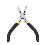 Mini Long Nose Pliers with Wire Cutter 5 Inch Serrated Jaw Mini Beading Pliers for Jewelry Making Micro Precision DIY Handcraft Tool - size: Long Nose