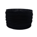 3/16" Black Shock Cord, Marine Grade Polyester Bungee Cord, 250 ft Spool, UV Resistant Elastic Rope - size: (#6) 3/16" x 250 feet