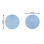 Tegg Matte Loose Bead 500PCS 6mm Mixed Colour Round Transparent Frosted Jewelry Glass Beads