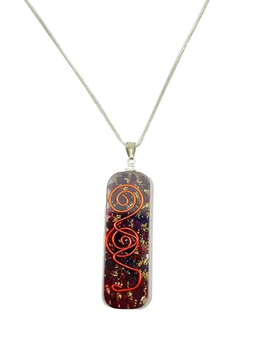 Crystal Necklace Pendant for Women Men - Orgone Necklace Pendant of Healing Crystal for Protection-Spiritual Jewelry - color: Garnet