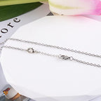 925 Sliver Necklace Extenders, Silver Chain Extenders with Lobster Clasp, Durable Plated Solid Brass Necklace Bracelet Anklet Extension Chains(1 2 3 Inches, 3PCS) - color: D-Silver, size: 1,2,3inch