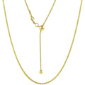 Savlano 925 Sterling Silver 1.8MM Square Wheat Fox Tail Spiga Chain Necklace - 18K Gold Plated Adjustable Bolo 14-24 Inches Chain for Women. Comes with a Gift Box - Made in Italy - style: Silver Yellow Gold Plated