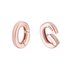 PH PandaHall 2Pcs 925 Sterling Silver Spring Gate Rings, Rose Gold Oval Spring Clasp Connector, Metal Necklace Shortener Jewelry Clasps for Necklace Bracelet Keychain Jewelry Making, 0.39x0.27