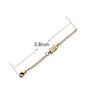 Zpsolution Magnetic Necklace Clasps with Extender Chains Lobster Clasps Lead Cadmium Free and Nickel Release Free Set/2 Gold-Silver - color: Chains Glod and Silver