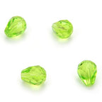 24pcs Adabele Austrian 8mm Faceted Teardrop Loose Crystal Beads Light Olivine Green Compatible with 5500 Swarovski Crystals Preciosa SST-817 - color: Light Olivine Green, size: 8mm x 6mm - 24pcs