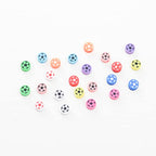 100pcs Football Polymer Clay Spacer Beads for Women Jewelry Making DIY Bracelet Necklace Hair Clip Accessories (Football) - color: Football