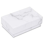 TheDisplayGuys - 25-Pack #21 Cotton Filled Cardboard Paper Jewelry Boxes Gift Case - Marble White (2.6" x 1.6" x 1.0") - for Shipping or Storage - size: 1 Count (Pack of 25), style: 2.6" x 1.6" x 1.0" (#21)