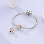 LAZA 925 Sterling Silver Charm for Bracelet Necklace Dangle Love Mom Butterfly Party Charm Beads Pendants DIY Jewelry for Women - color: square drive