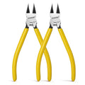 BOOSDEN Wire Cutters 2 Pack, 6 Inch Flush Cut Pliers | Spring Loaded Side Cutting Dikes for Jewelry Making, Artificial Flowers, Floral Wire, Crafting and Electrical Repairs - color: 6''-2 Pack