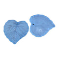 50Pcs Frosted Acrylic Leaf Charms Sky Blue Transparent Plant Pendants Clear Autumn Leaves Beads Charms for Jewelry Making - color: Sky Blue #2