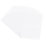Clear Double-Sided Refill Inner Pages for Transparent Jewelry Storage Book 6 Ring Binder, 20 Sheets 160 Pockets - color: 20 Sheets for Small Bags