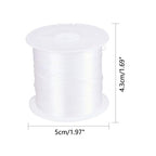 PH PandaHall 0.4mm Clear Fishing Line Invisible Nylon Thread Jewelry String Wire Xmas Cord String Crystal Beading Cords for Christmas Tree Party Decor Jewelry Bracelet Making 40 Yards - size: 0.4mm
