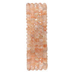 BEADIA Natural Sunstone Beads 4x2mm 120pcs Faceted Rondelle Loose Semi Gemstone Beads for Jewelry Making Design - color: Sunstone