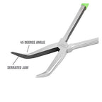 OEMTOOLS 22622 Angled Needle Nose Pliers 45°, Long Needle Nose Pliers, Rust Resistant, Heat-Treated Steel Construction, Automotive, Construction, and Jewelry Making Tools - style: 11 inch 45 degree long nose pliers