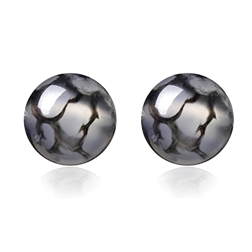 150pcs 6 MM Black Dragon Vein Agate Beads Natural Round Gemstone Bead for Jewelry Making Crystal Energy Stone Healing Power Beads for Bracelets Necklace Earrings Making - color: Black Dragon Vein, size: 6mm