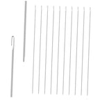 10Pcs Beading Needles Set for Jewelry Making Stainless Steel Bead Threaders for DIY Crafting Portable Beads Threading Tools for Home Use