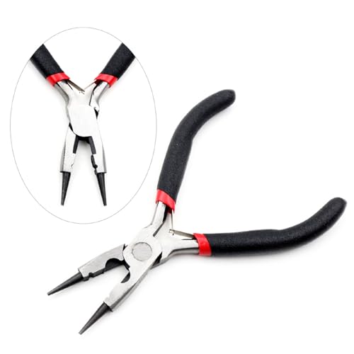 2 Pack Round Nose Pliers Jewelry Making Tools,Round-Nose Pliers for Bending and Looping Wires - style: Jewelry Nose