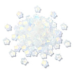UR URLIFEHALL 100 Pcs Spray Painted Glass Star Beads AB Color Plated Frosted Glass Beads for Earring Bracelet Necklace DIY Craft Making - color: 100pcs-8x8.5x4mm-frosted white smoke glass star