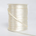 LUSTEMBER 2 mm x 330 Feet Satin Nylon Cord, Silky Smooth Nylon String for Jewelry Making Bracelet Necklaces Beading Thread Rattail Macrame Kumihimo Chinese Knot Craft - size: Cream