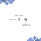 uxcell 1400Pcs Glass Bugle Beads, 1.5x1.5mm Tube Mini Loose Glass Seed Spacer Bead for DIY Earrings Necklaces Bracelets Jewelry Making (Electroplating Gray) - color: Electroplating Gray, size: 1.5x1.5mm
