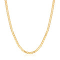 Barzel 18K Gold Plated Mariner Chain Necklace for Women, Flat Marina - Made in Brazil - color: 4.5MM Gold, size: 18 Inches