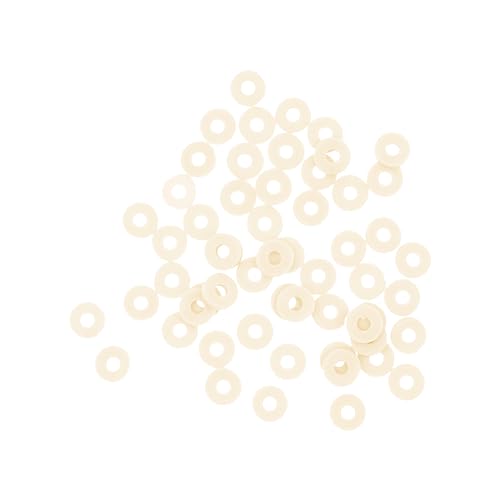 Mandala Crafts Cream Heishi Beads 6mm – 3000 Flat Polymer Disc Clay Beads for Adult Jewelry Making Spacer Beads, Bracelets, Necklaces, and Earrings - color: Cream, size: 6mm 3000 PCs