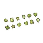 Song Xi Red Shape Random Charms For Jewelry Making Clear Crystal Charms Pendants Bracelets Necklace Earrings Bulk Keychain Arts And Crafts Diy Birthday Gifts For Women AB Color 12pcs - color: Random Shapes - Yellowish Green