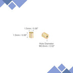 uxcell 1400Pcs Glass Bugle Beads, 1.5x1.5mm Tube Mini Loose Glass Seed Spacer Bead for DIY Earrings Necklaces Bracelets Jewelry Making (Gold Tone) - color: Gold Tone, size: 1.5x1.5mm