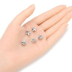 40pcs Fleur De Lis Iris Lily Large Hole Loose Beads (4.5mm Hole) Antique Silver Metal Spacer for DIY Craft Jewelry Making MEC-D5 - size: Fleur De Lis Iris Lily (Style 1)
