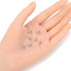 300pcs Adabele 304 Stainless Steel Wire Guard Thread Protector Loop Guardian Terminator Cable Thimble 1.6mm Hole for Craft Jewelry Making SJF253-3 - size: Hole diameter - 1.5mm (0.06 inch)