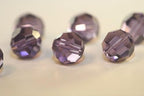 100pcs Adabele Austrian 4mm (0.16 Inch) Small Faceted Loose Round Crystal Beads Tanzanite Purple Compatible with 5000 Swarovski Crystals Preciosa SS2R-426 - color: Tanzanite/Purple, size: 4mm Small (100pcs)