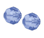100pcs Adabele Austrian 4mm (0.16 Inch) Small Faceted Loose Round Crystal Beads Light Sapphire Blue Compatible with 5000 Swarovski Crystals Preciosa SS2R-414 - color: Light Sapphire Blue, size: 4mm Small (100pcs)