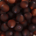25pcs Resin Transparent Frosted Beads 16mm Cat Eye Circular Rubber Bead Spacer Bead DIY Making Friendship Bracelet Phone Chain Keychain Pen Beads Accessories (Coffee) - color: Coffee