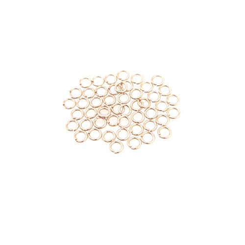 50pcs 14/20 Gold Filled Round Open Jump Rings 4.8MM OD, 3.2MM ID 20 Gauge by CRAFT WIRE - color: 20 Gauge, size: 4.8MM