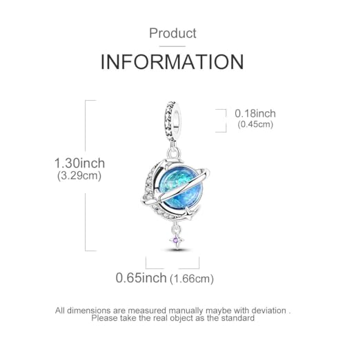 LAZA Charms for Bracelets 925 Sterling Silver Butterfly Summer Travel Ocean Lucky Charm Beads Pendant Jewelry for Women Mom - color: Zircon Star Moon