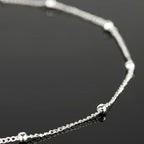 UMAOKANG 32.8 Feet Silver Plated Brass Chain for Jewelry Making Twist Curb Bead Necklace Chains Bulk with Jump Rings and Lobster Clasps - color: Silver Twist Crub Bead