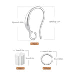 Silver Earring Hooks, 230PCS Hypoallergenic Earring Findings for Jewelry Making Fish Hooks for DIY Bulk Pack - color: Silver-Simple Earring Hooks