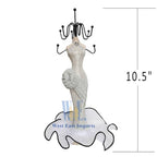 2 PCS Set Jewlery Display Shoe Ring Holder - Mannequin Necklace Display Bracelet Orgaziner (Silver) - color: Silver