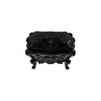 Gothic Jewelry Box With Mirror Decorative Black Rose Flower Jewelry Case, Small Jewelry Organizer for Earrings Rings Necklaces Bracelets, 6.3 Inch Retro Multifunctional Storage Box Make Up Organizer