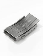watchdives Watch Buckle 20mm Silver Fold Safety Milled Clasp Replacement Stainless Steel Watchband Clasp - color: Silver, size: 20mm