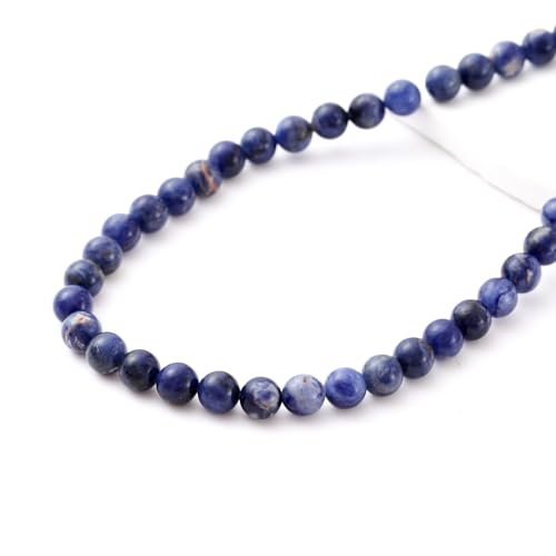 6mm 60pcs DIY Natural Blue Lace Agate Stone Beads Round Healing Crystal Gemstone Loose Beads for Jewelry Making Handmade Bracelet Necklace - color: Blue Lace Agate, size: 6mm