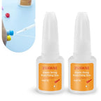 Jewelry Glue for Elastic String, Clear Craft Glue Elastic String Kont Fixing Drip, Bracelet Glues Bracelet Supplies for Rhinestones Crafts, Clay Beads, Fabric, Jewelry Making Kit - color: 2PC Jewelry Glue