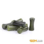 GEM-Inside 30Pcs 5x12mm Natural Dark Green Jade Plant Bamboo Knot Bone Charms Beads for Jewelry Making Power Energy Chakra Stone Beads - color: Dark Green Jade