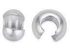 200pcs Crimp Bead Knot Cover End Caps 5mm (0.2 Inch) Crimp Cover Sterling Silver Plated Copper Brass for DIY Craft Jewelry Making CF9-5 - color: Silver, size: 5mm (0.2 inch) - 200pcs